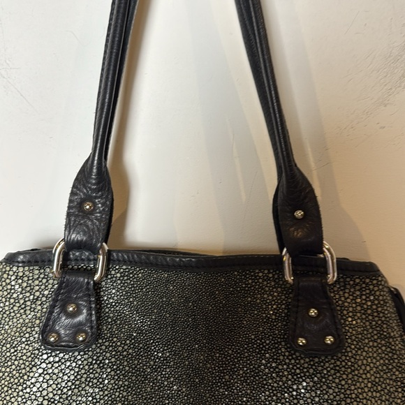 Vin Baker Women's Handbags Terra Italian Leather Speckled Green Shoulder Bag USA - Picture 3 of 16